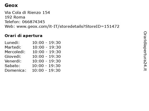 Coin Roma orari di apertura V. Cola DI Rienzo. 173 .